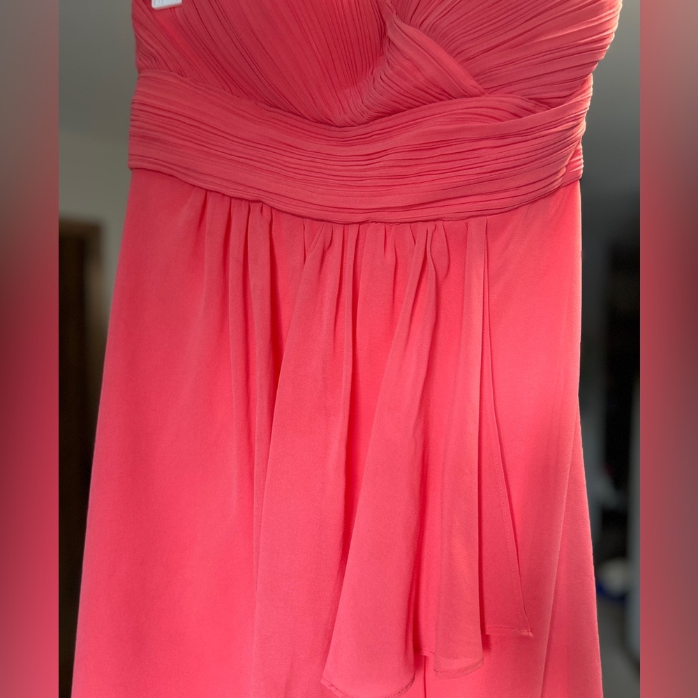 Coral bridesmaids dress